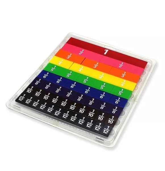 JUEGO DIDÁCTICO JUGUETÓN MULTICOLOR MATEMÁTICO FRACCIONES - 1