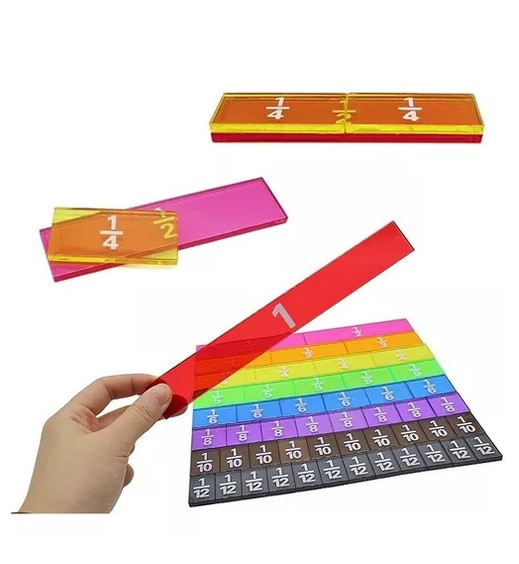 JUEGO DIDÁCTICO JUGUETÓN MULTICOLOR MATEMÁTICO FRACCIONES - 3