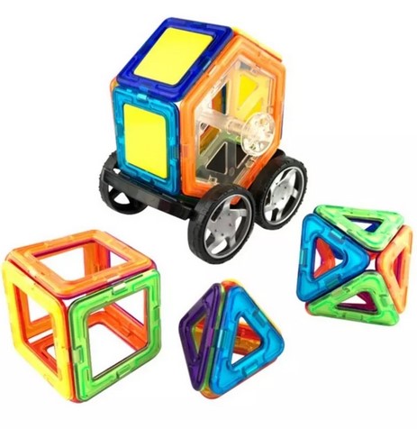 SET BLOQUES MAGNÉTICOS JUGUETÓN MULTICOLOR 200 PIEZAS - 3