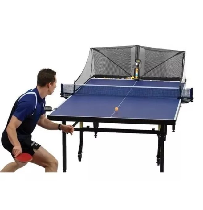 Robot Lanza Pelotas de Ping Pong Alimentación Automática incluye Malla - 1