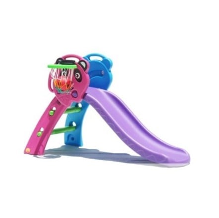 RESBALÍN JUGUETÓN MULTICOLOR PLEGABLE ARO BASKETBALL PANDA - 1