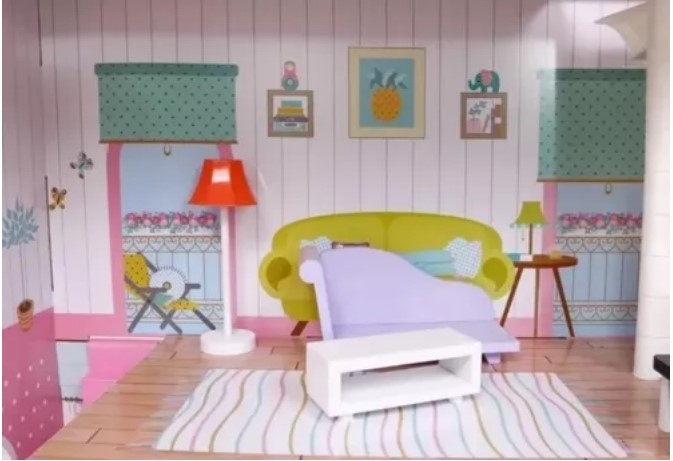 CASA DE MUÑECAS JUGUETÓN MULTICOLOR AMELIA - 5
