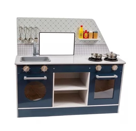 COCINA Y CAMIÓN COMIDA JUGUETÓN MULTICOLOR MADERA 2 EN 1 FOOD TRACK - 2