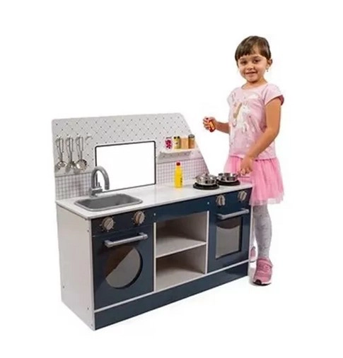 COCINA Y CAMIÓN COMIDA JUGUETÓN MULTICOLOR MADERA 2 EN 1 FOOD TRACK - 3