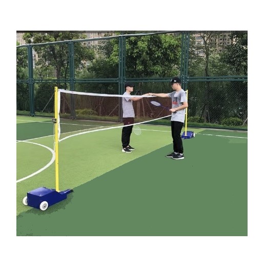 Set Parantes o Postes Badminton Trasladables con Malacate - 4