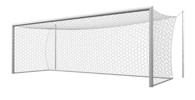 Arco Portería Fútbol 11 Profesional 7m Largo Postes Traseros - 1