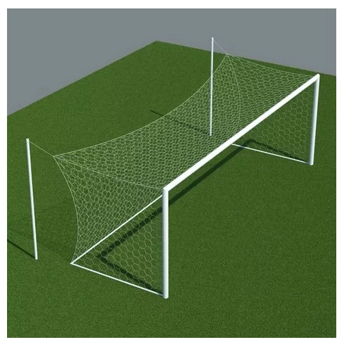 Arco Portería Fútbol 11 Profesional 7m Largo Postes Traseros - 2