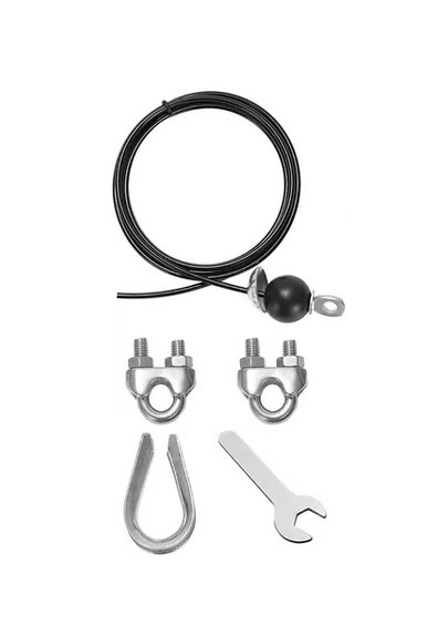 PIOLA JUGUETÓN ACERO INOXIDABLE MÁQUINA MULTIFUNCIONAL FITNESS CABLE POLEA 4M - 2