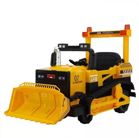 AUTO A BATERÍA JUGUETÓN CARGADOR BULLDOG EXCAVADOR CONSTRUCCIÓN GRANDE - 1