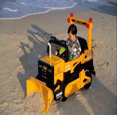 AUTO A BATERÍA JUGUETÓN CARGADOR BULLDOG EXCAVADOR CONSTRUCCIÓN GRANDE - 4