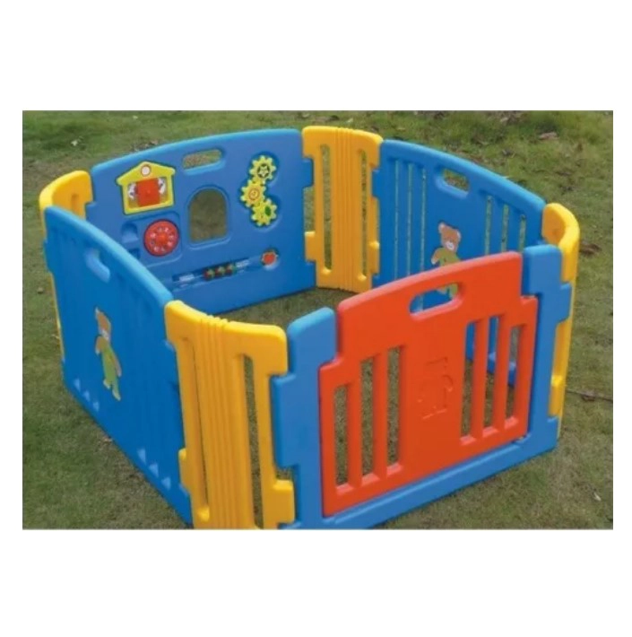 CORRAL JUGUETÓN CON PUERTA MULTICOLOR INTERACTIVO - 2