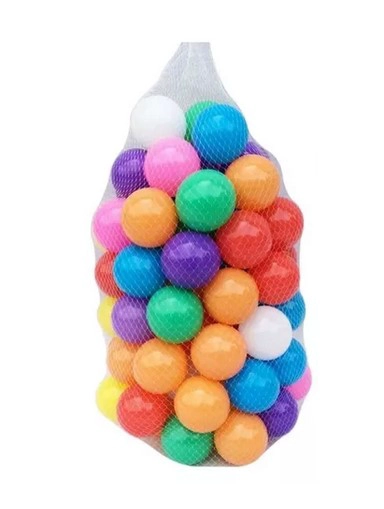 PELOTAS JUGUETÓN PLÁSTICAS COLORES PARA PISCINA 500 UNIDADES 7 CM - 1