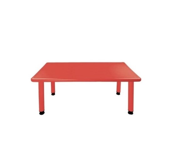 MESA JUGUETÓN RECTANGULAR INFANTIL ROJO ACERO - 1