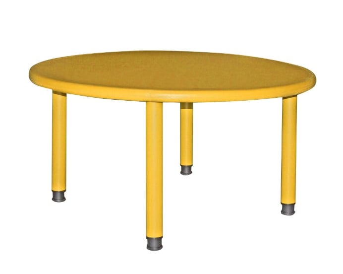 MESA JUGUETÓN REDONDA INFANTIL AMARILLO ACERO - 1