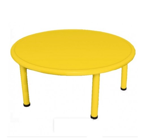 MESA JUGUETÓN REDONDA INFANTIL AMARILLO ACERO - 2