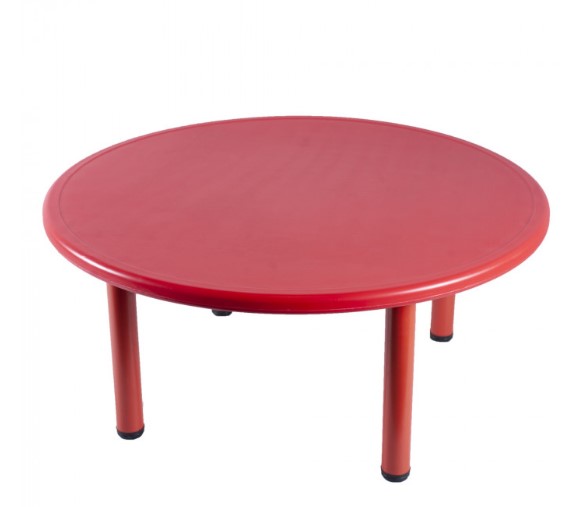 MESA JUGUETÓN REDONDA INFANTIL ROJO ACERO - 2