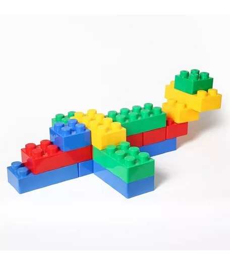 SET BLOQUES CONSTRUCCIÓN JUGUETÓN MULTICOLOR GIGANTES 45 PIEZAS LEGOS - 3