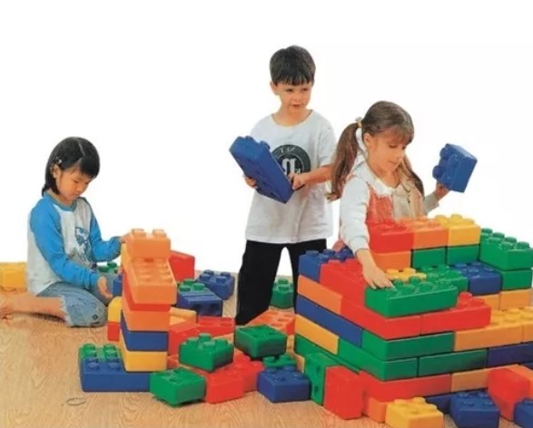 SET BLOQUES CONSTRUCCIÓN JUGUETÓN MULTICOLOR GIGANTES 45 PIEZAS - 2