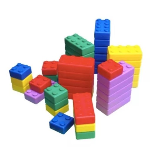 SET BLOQUES CONSTRUCCIÓN JUGUETÓN MULTICOLOR GIGANTES 45 PIEZAS - 3
