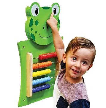JUEGO PARED MADERA JUGUETÓN MULTICOLOR DISEÑO RANA - 2