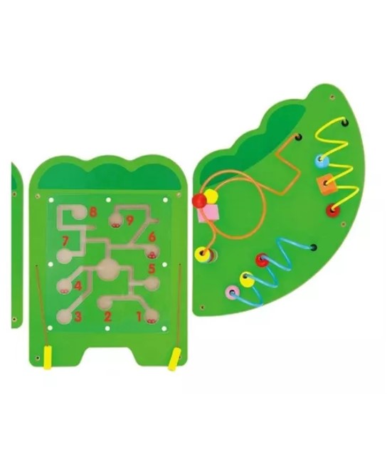 JUEGO PARED MADERA DISEÑO COCODRILO - 4