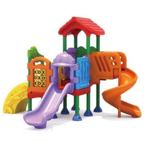 ESTACIÓN DE JUEGOS DOS TOBOGANES CUATRO PLATAFORMAS - 1