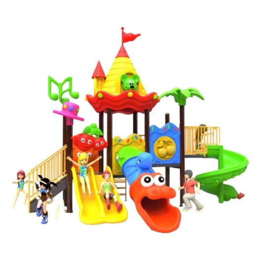 ESTACIÓN DE JUEGOS JUGUETÓN MULTICOLOR CASTILLO MOUSE TRES TOBOGANES ESPIRAL DOBLE Y TUBULAR - 1