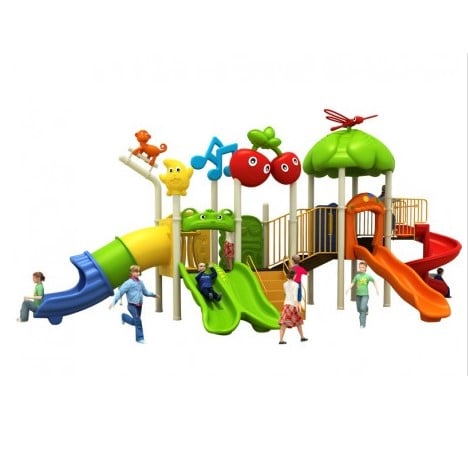 ESTACIÓN DE JUEGOS LIBÉLULA CUATRO TOBOGANES - 1