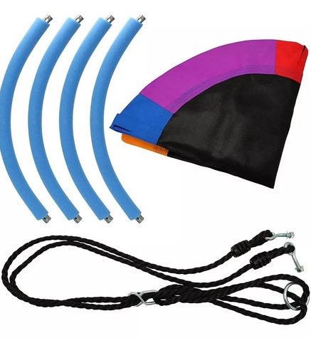 COLUMPIO JUGUETÓN MULTICOLOR NIDO CIRCULAR 100 CM TELA AUTISMO TEA - 3