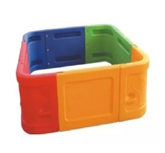 PISCINA JUGUETÓN PELOTAS MODULAR CUADRADA PEQUEÑA MULTICOLOR - 1
