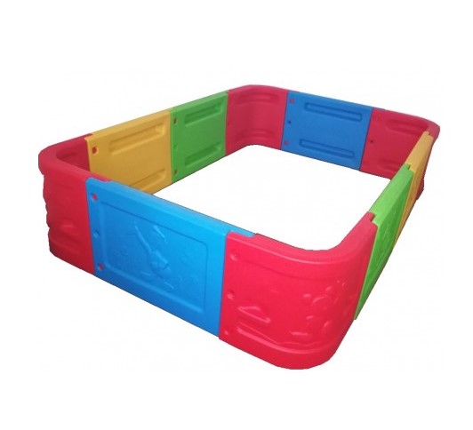 PISCINA JUGUETÓN PELOTAS MODULAR RECTANGULAR MULTICOLOR - 1