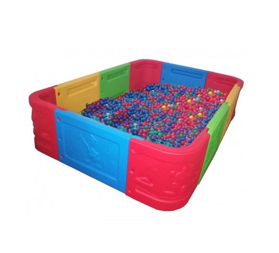 PISCINA JUGUETÓN PELOTAS MODULAR RECTANGULAR MULTICOLOR - 2