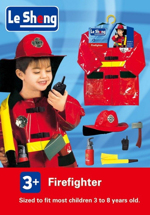 DISFRAZ Y ACCESORIOS JUGUETÓN BOMBERO TRAJE ROJO - 6