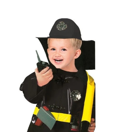 DISFRAZ Y ACCESORIOS JUGUETÓN BOMBERO TRAJE NEGRO - 6