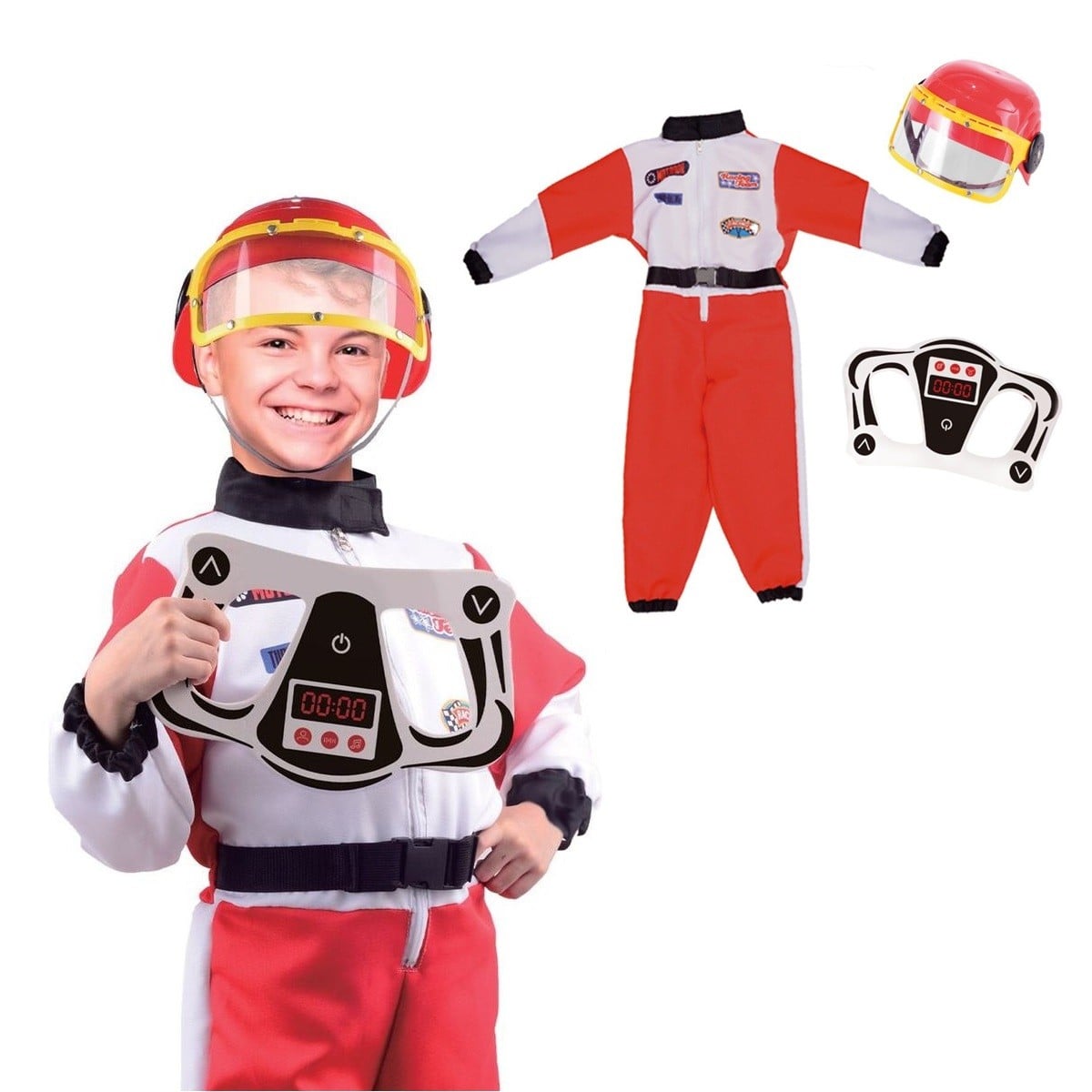 DISFRAZ Y ACCESORIOS JUGUETÓN PILOTO AUTO CARRERA - 1
