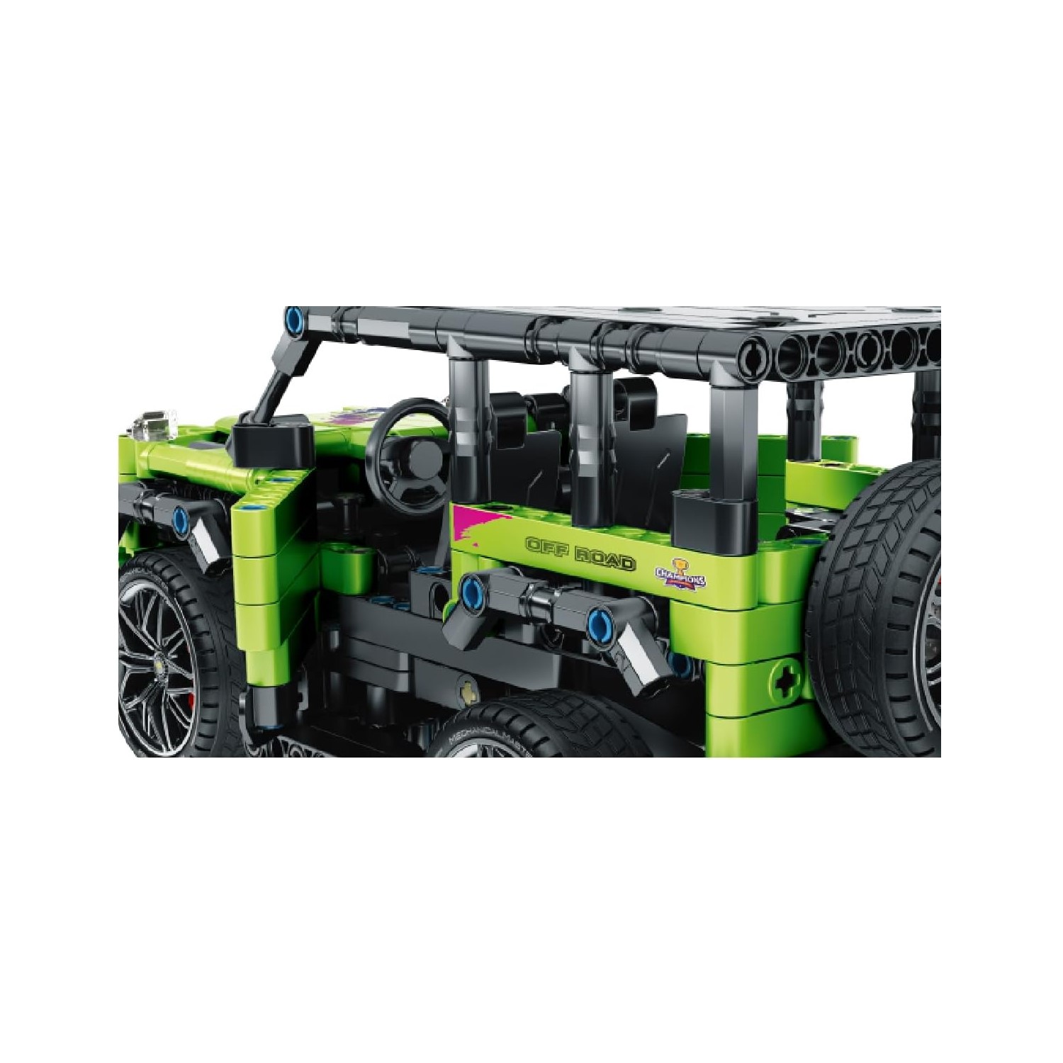 AUTO JUGUETÓN VERDE TODO TERRENO BLOQUES CONSTRUCCIÓN TECHNIC CONTROL REMOTO - 6