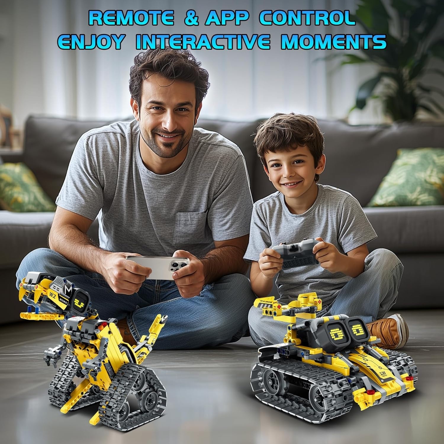 BLOQUES CONSTRUCCIÓN JUGUETÓN 3 EN 1 ROBOT WALL-E AUTOBOT Y DINOBOT RADIO CONTROL PROGRAMABLE - 4