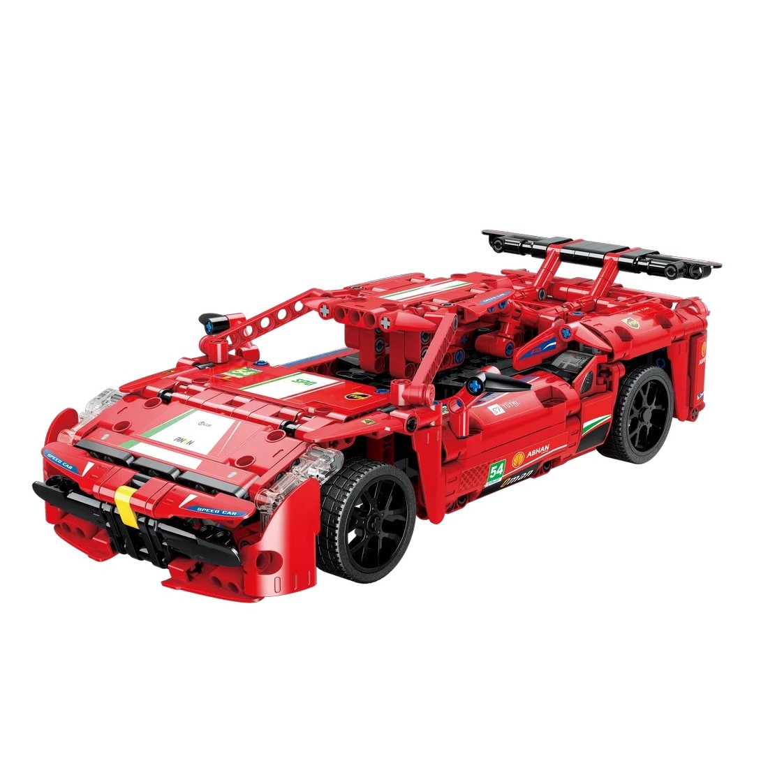 AUTO CARRERAS JUGUETÓN ROJO BLOQUES CONSTRUCCIÓN CONTROL REMOTO O SMARTPHONE - 2