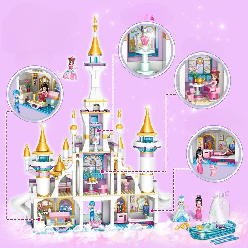 CASTILLO PRINCESA JUGUETÓN MULTICOLOR BOTE FRIENDS BLOQUES CONSTRUCCIÓN - 4