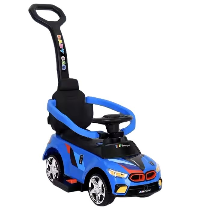 CORREPASILLOS JUGUETÓN BMW DEPORTIVO EMPUJE MANUAL LUCES Y SONIDOS AZUL - 2
