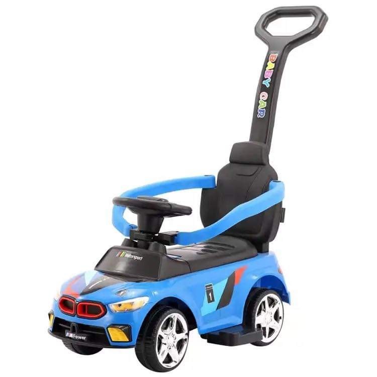 CORREPASILLOS JUGUETÓN BMW DEPORTIVO EMPUJE MANUAL LUCES Y SONIDOS AZUL - 3