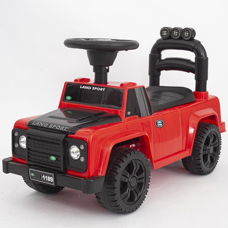 CORREPASILLOS JUGUETÓN LAND ROVER EMPUJE MANUAL LUCES Y SONIDOS ROJO - 2
