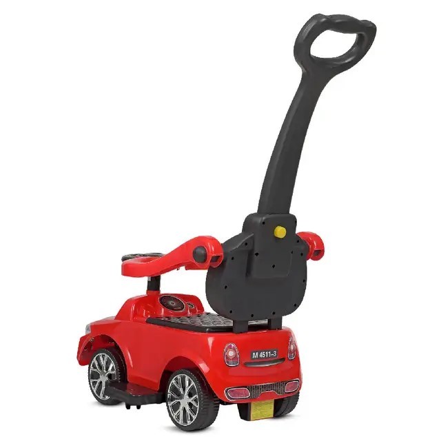 CORREPASILLOS JUGUETÓN BMW CLÁSICO EMPUJE MANUAL LUCES Y SONIDOS ROJO - 3
