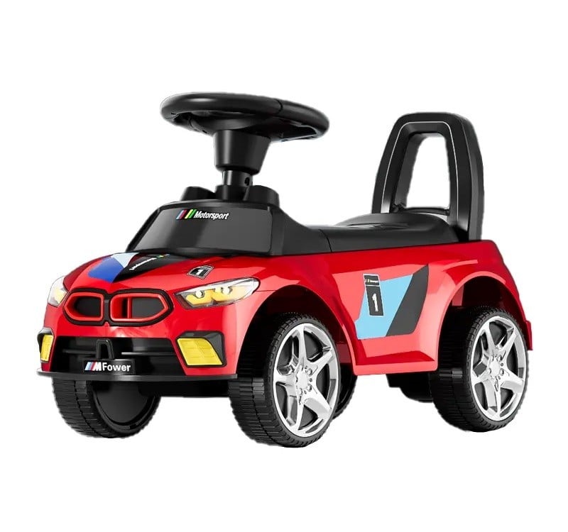 CORREPASILLOS JUGUETÓN BMW DEPORTIVO LUCES Y SONIDOS ROJO - 1