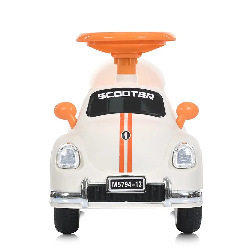 CORREPASILLOS JUGUETÓN AUTO ESCARABAJO VINTAGE BLANCO - 2