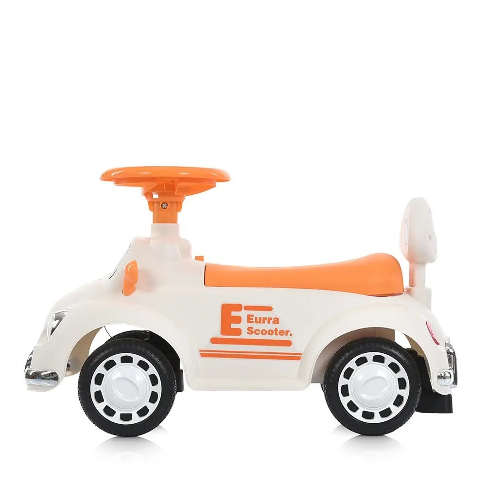 CORREPASILLOS JUGUETÓN AUTO ESCARABAJO VINTAGE BLANCO - 3