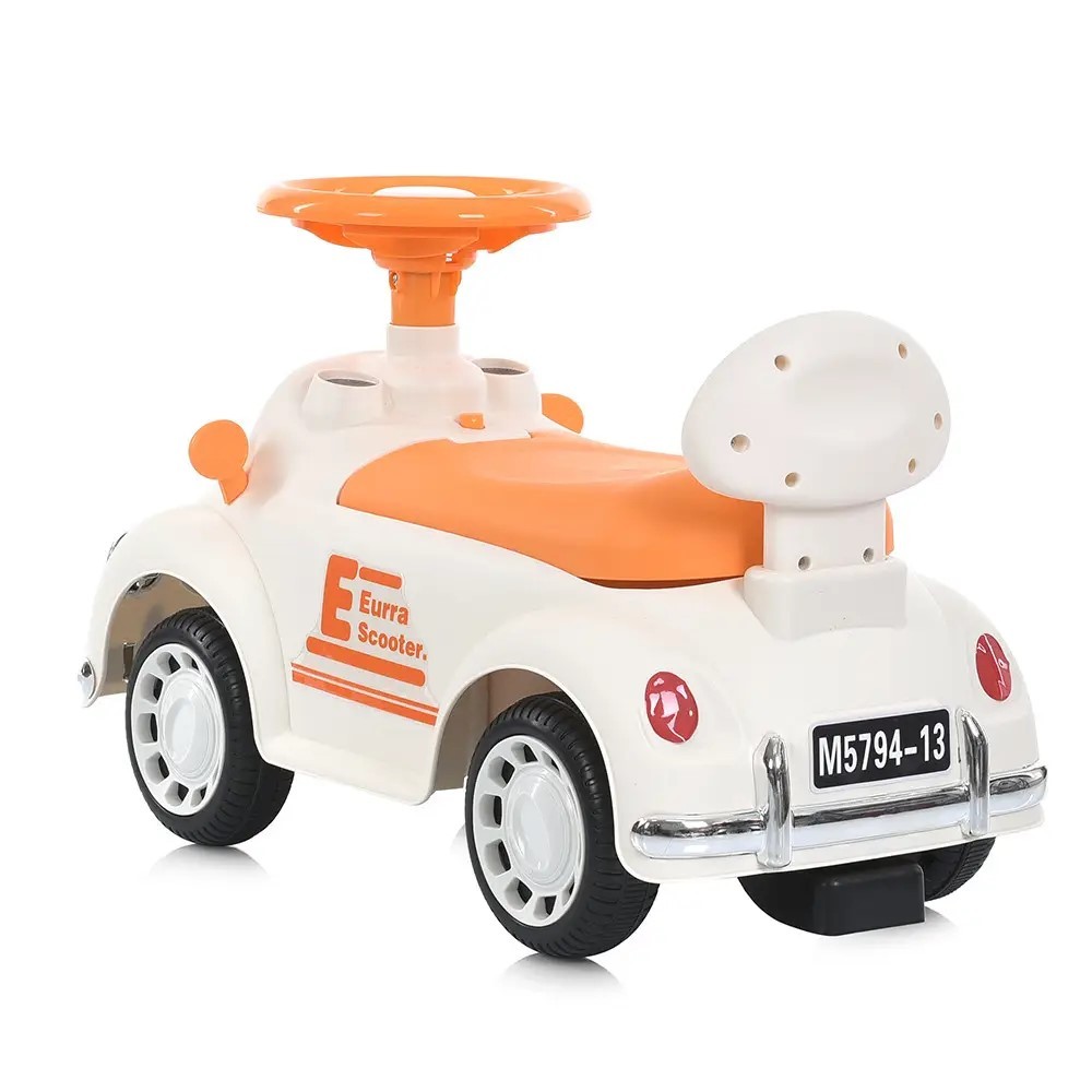 CORREPASILLOS JUGUETÓN AUTO ESCARABAJO VINTAGE BLANCO - 4