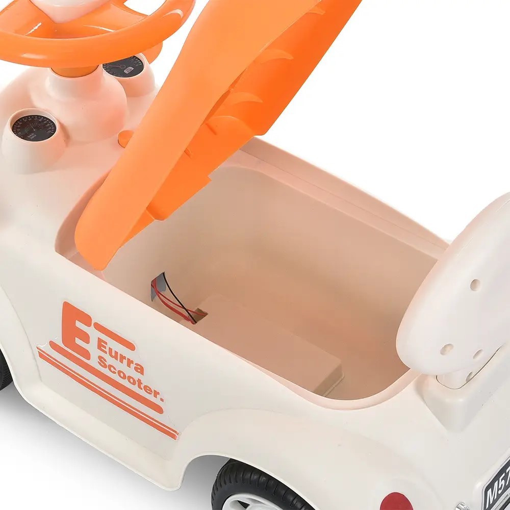 CORREPASILLOS JUGUETÓN AUTO ESCARABAJO VINTAGE BLANCO - 6