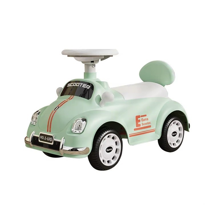 CORREPASILLOS JUGUETÓN AUTO ESCARABAJO VINTAGE VERDE - 1