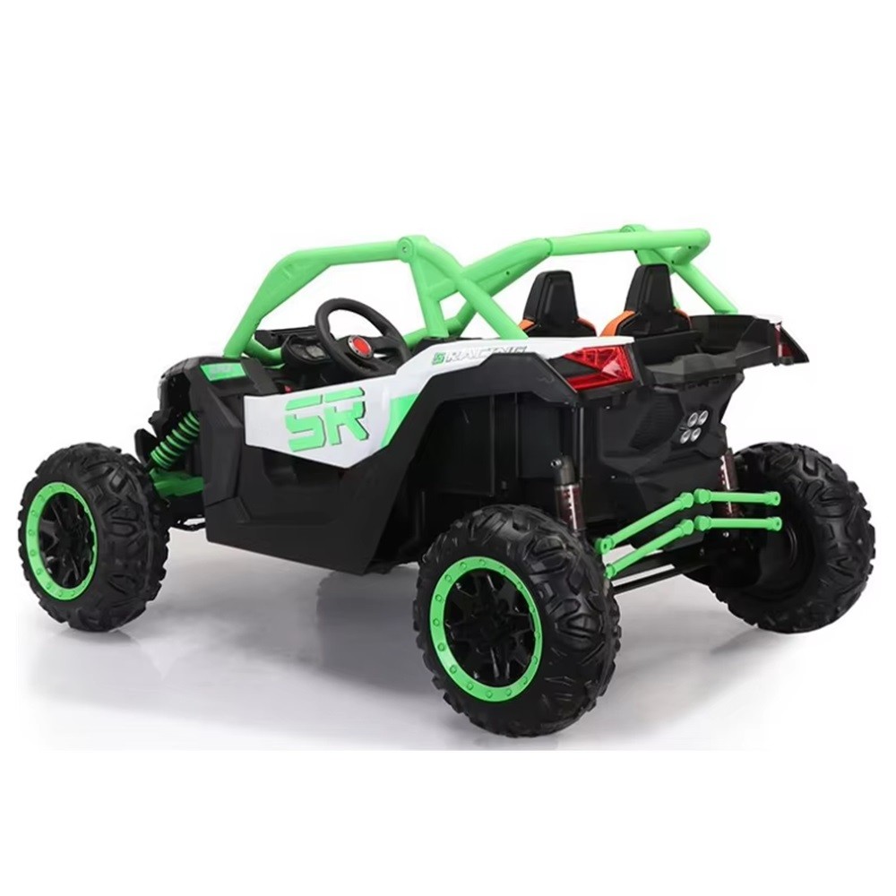 AUTO BATERÍA JUGUETÓN RALLY TODO TERRENO VERDE 4X4 CONTROL REMOTO - 2